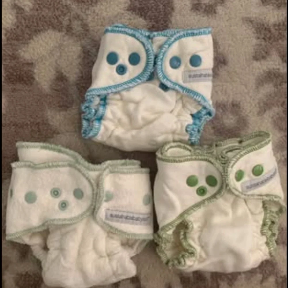 Sustainablebabyish bamboo fleece cloth diaper bundle